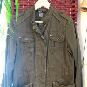 Size 8 100% cotton Bianca Nygard army green jacket